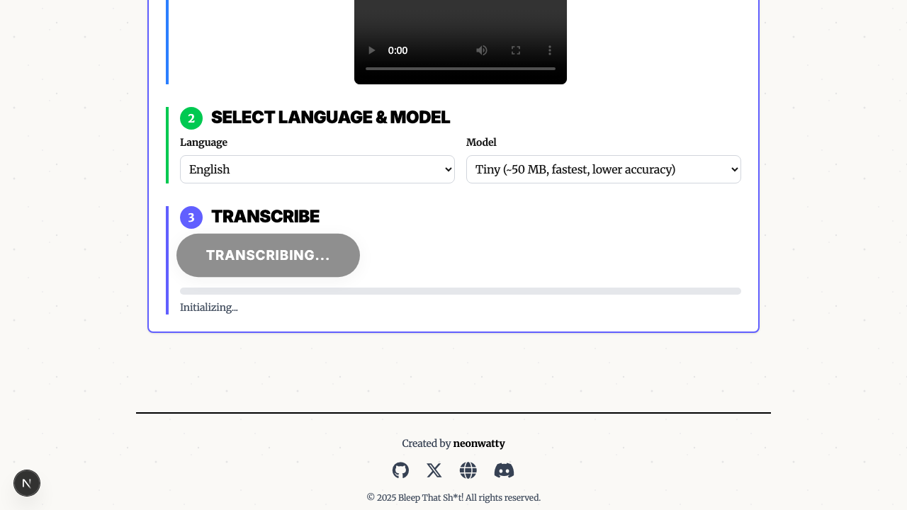 Upload and transcribe video on Chromebook